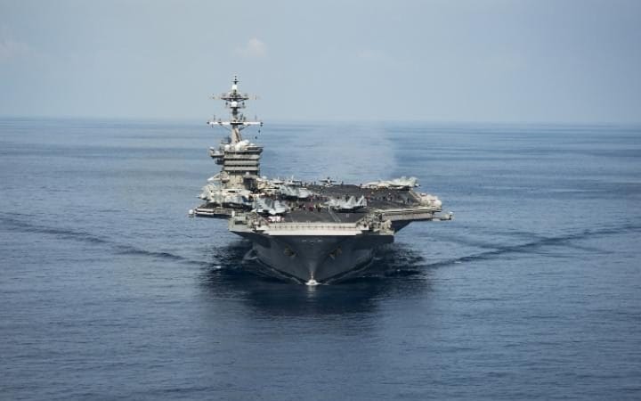 The aircraft carrier USS Carl Vinson